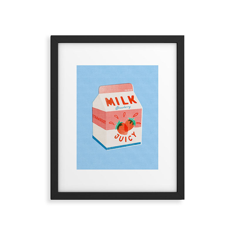 Strawberry Milk Framed Art Print Gallery Image 4