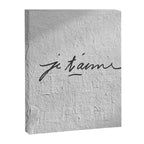 Je t'aime - Love Graffiti Art Print in France - Romantic Bedroom Decor Canvas Print Gallery Image 6