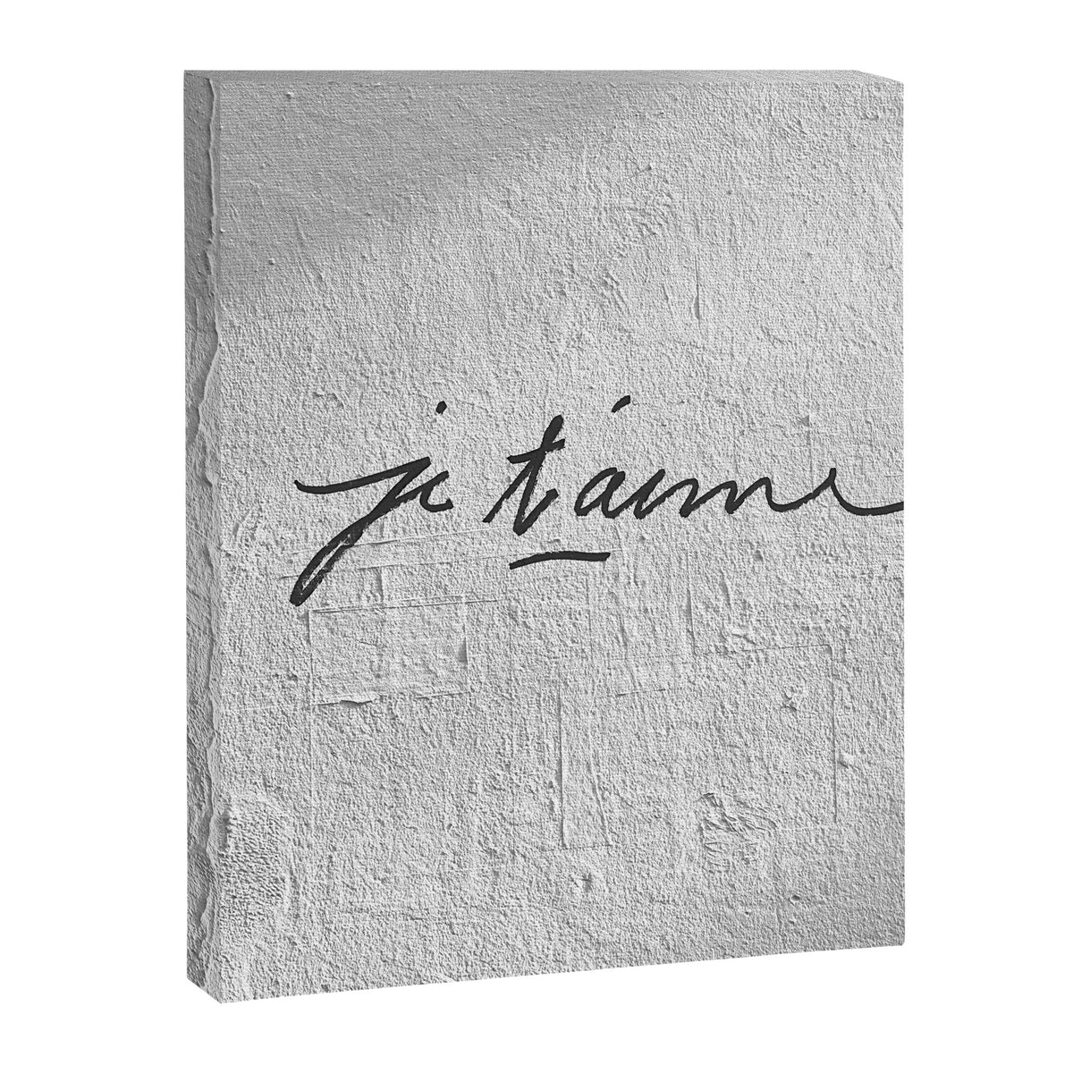 Je t'aime - Love Graffiti Art Print in France - Romantic Bedroom Decor Canvas Print Gallery Image 6