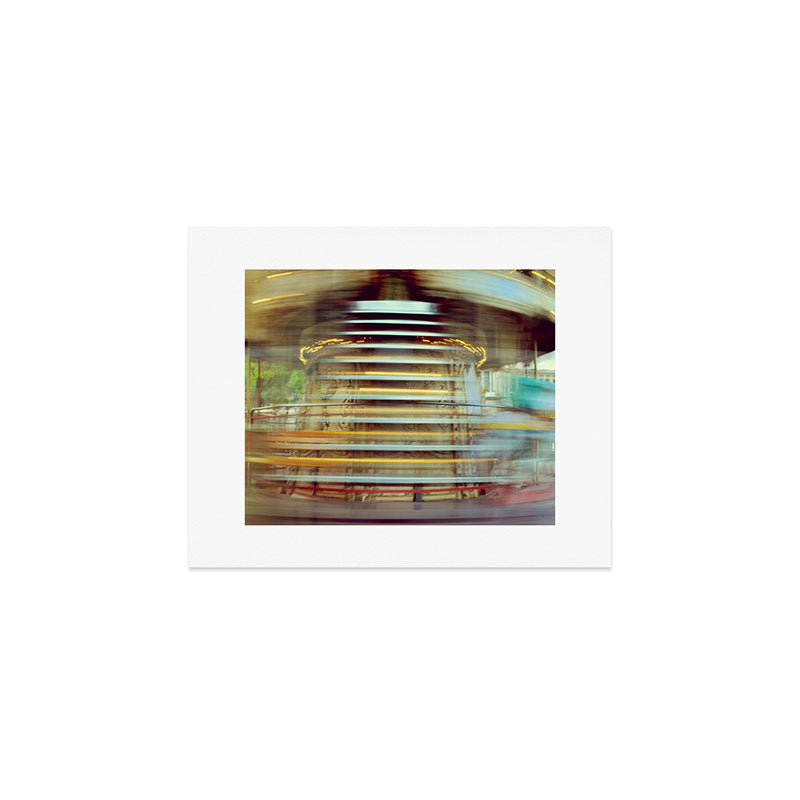 Spinning Carousel in Paris - Abstract Travel Photography Art Print Gallery Image 1