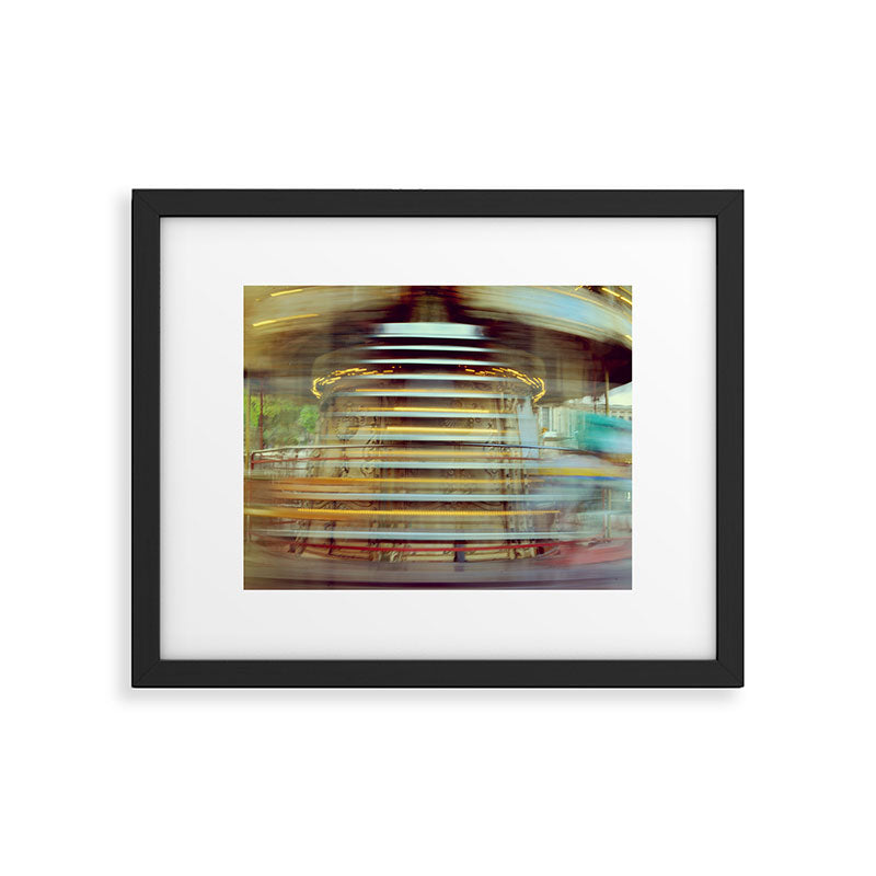 Spinning Carousel in Paris - Abstract Travel Photography Framed Art Print Gallery Image 5