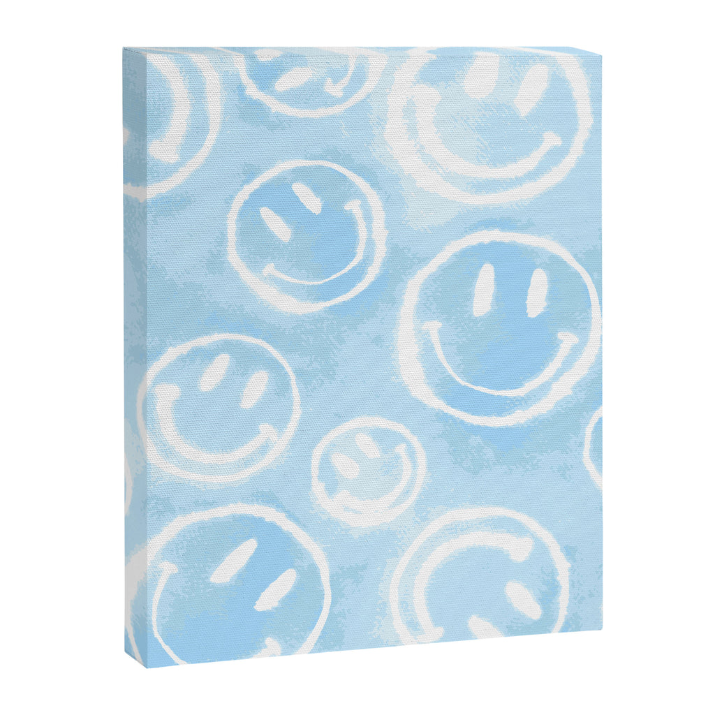 Blue Tie-Dye Smileys Canvas Print Gallery Image 8