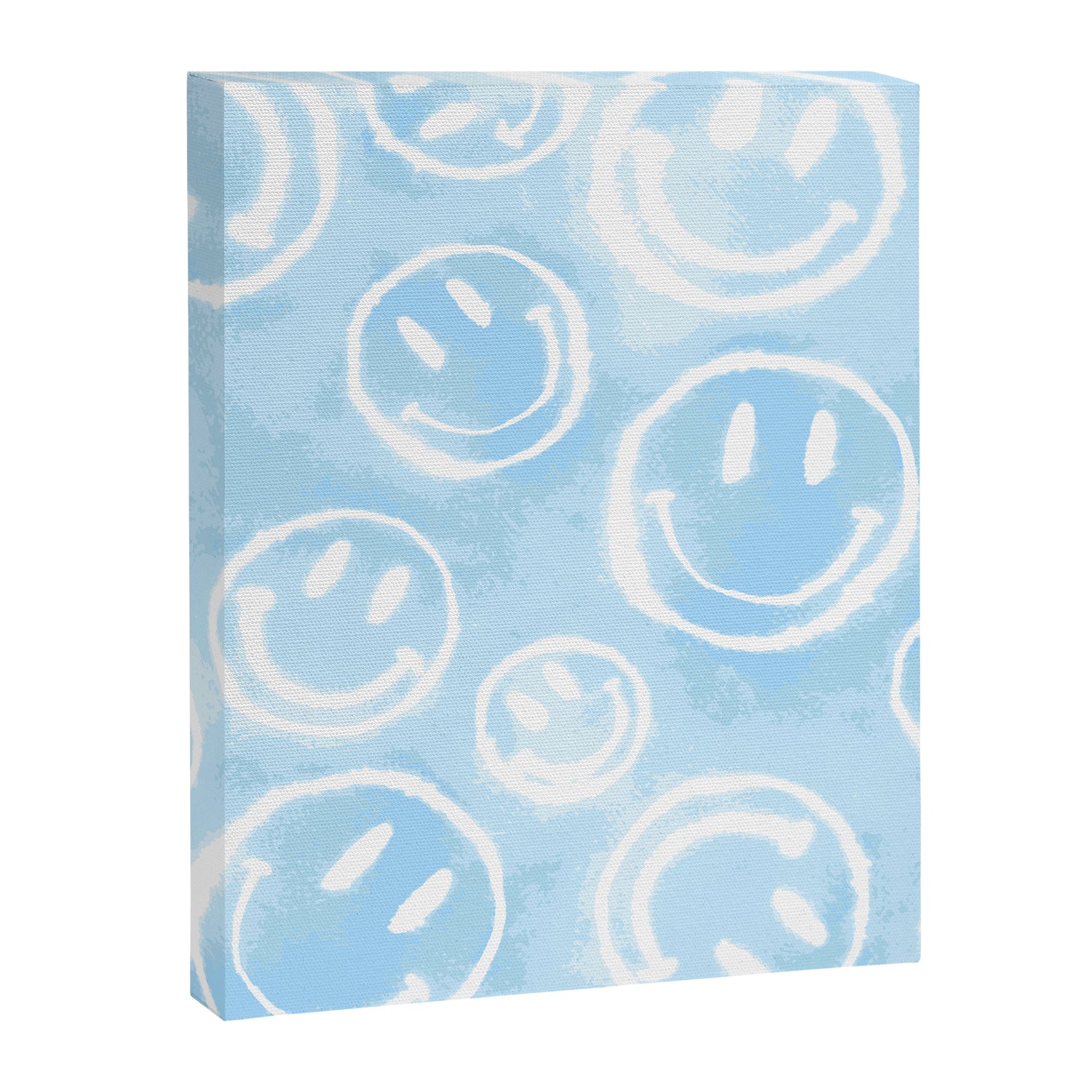 Blue Tie-Dye Smileys Canvas Print Gallery Image 8