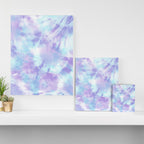 Purple and Blue Pastel Tie-Dye Canvas Print Gallery Image 3