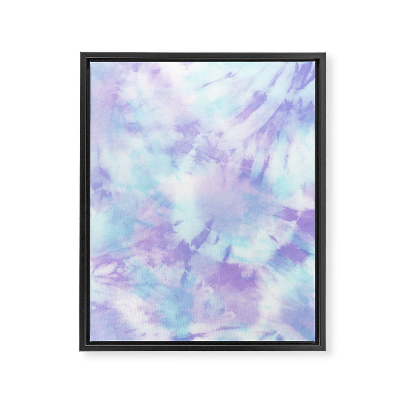 Purple and Blue Pastel Tie-Dye Framed Canvas Print Gallery Image 3