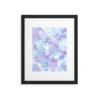 Purple and Blue Pastel Tie-Dye Framed Art Print Gallery Image 6