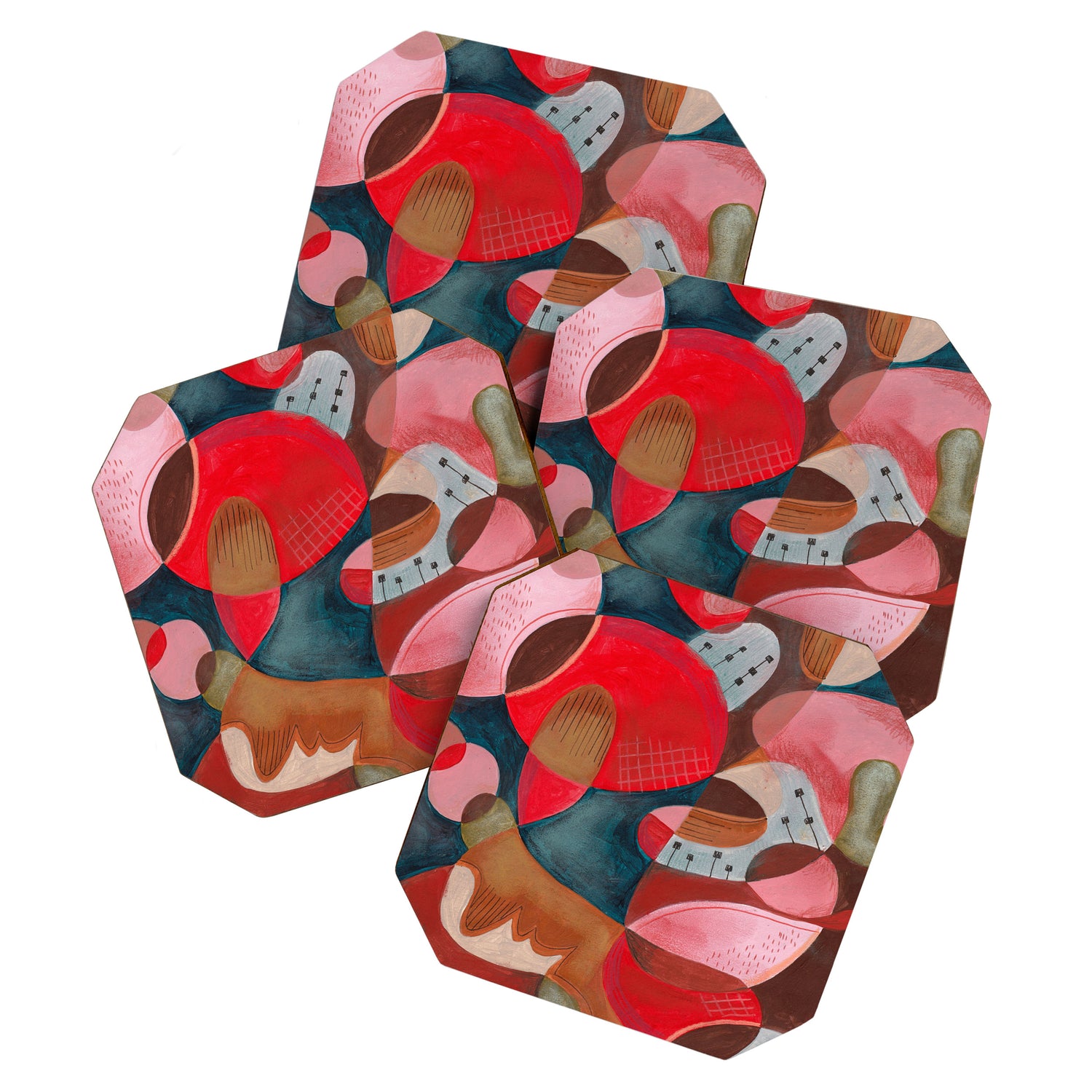 Abstract Shapes Coaster Gallery Image 1