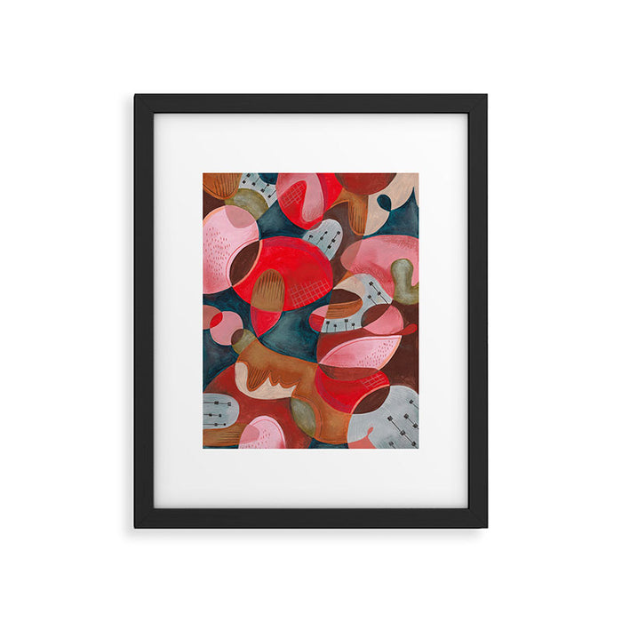 Abstract Shapes Framed Art Print Gallery Image 1
