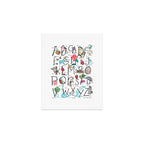 Animal kids ABC alphabet  Art Print Gallery Image 1