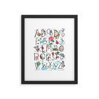 Animal kids ABC alphabet  Framed Art Print Gallery Image 5