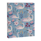 Botanical Blue Elegant Swan Pattern Canvas Print Gallery Image 8