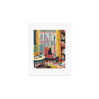 Cat in Window New York city Art Print Gallery Image 1