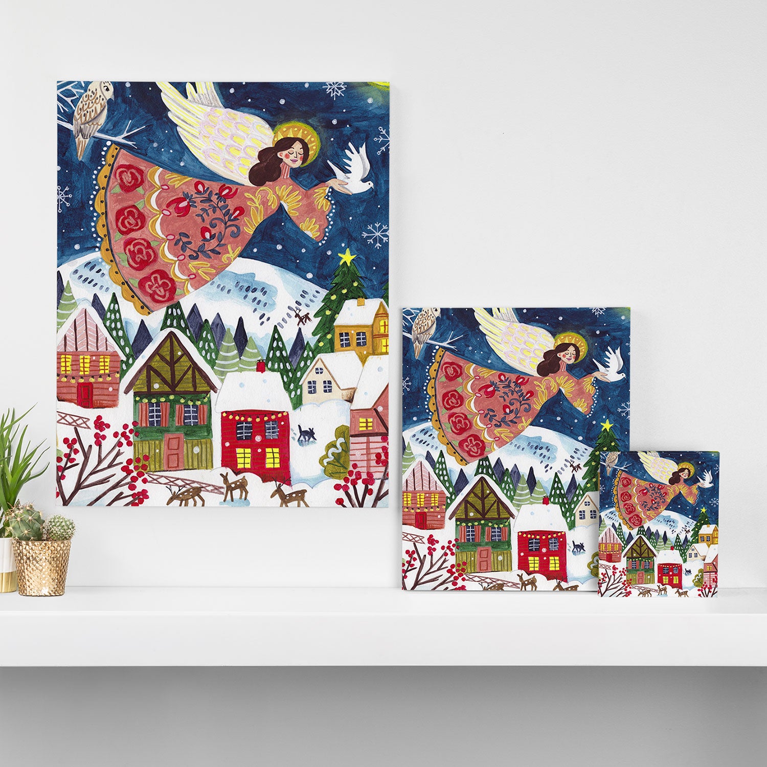 Christmas angel of peace Canvas Print Gallery Image 3