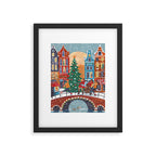 Christmas Music in the City of Amsterdam Framed Art Print Gallery Image 5