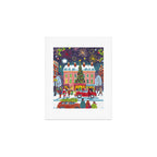 City with fireworks Art Print Gallery Image 1