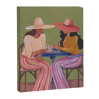 Cow girls playing cards Canvas Print Gallery Image 6