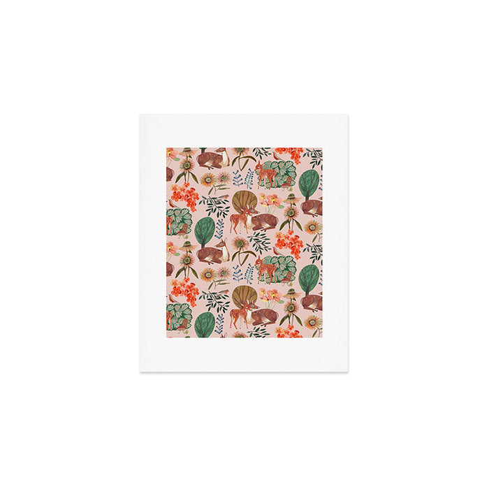 Deer pattern Art Print Gallery Image 1