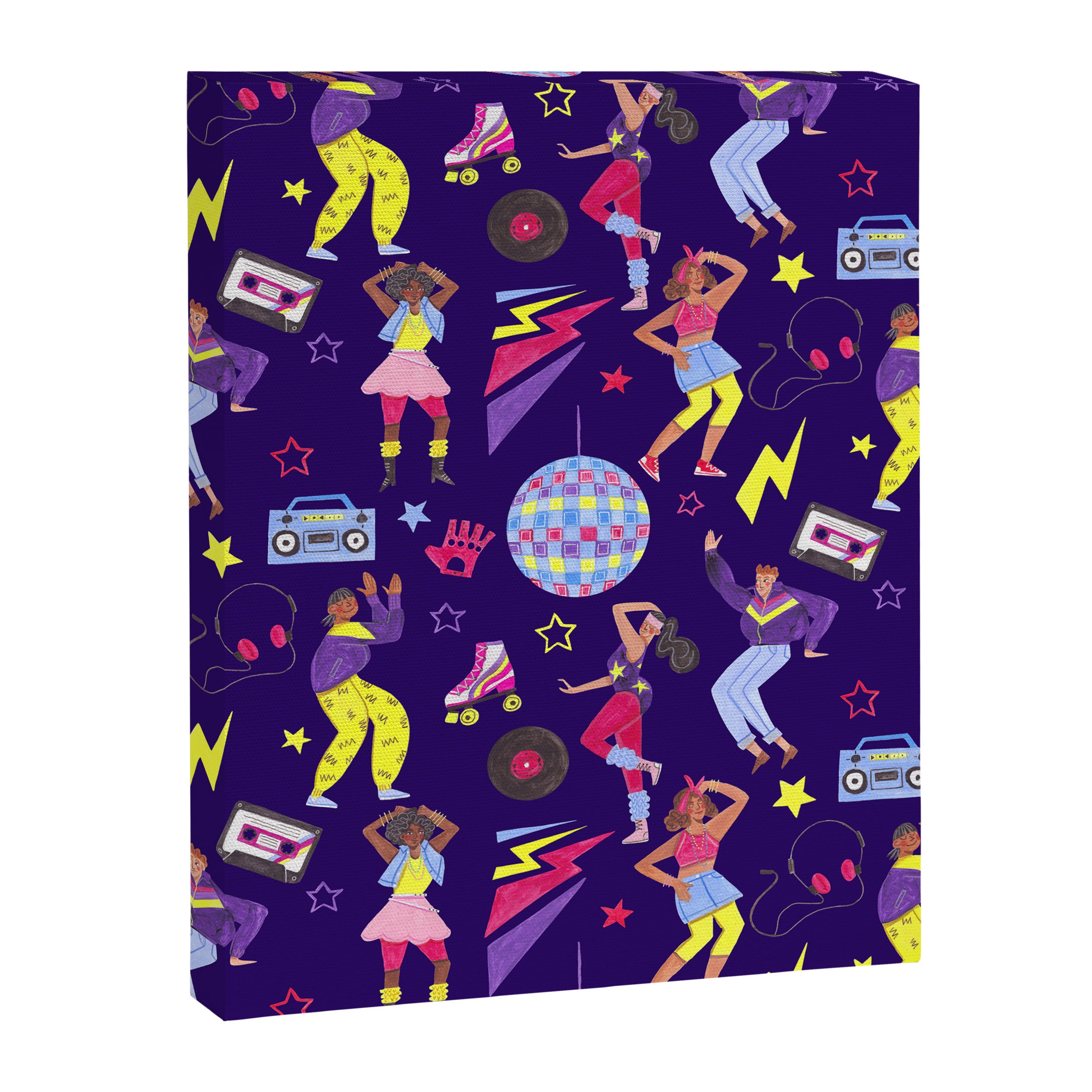 Disco people pattern Canvas Print Gallery Image 8
