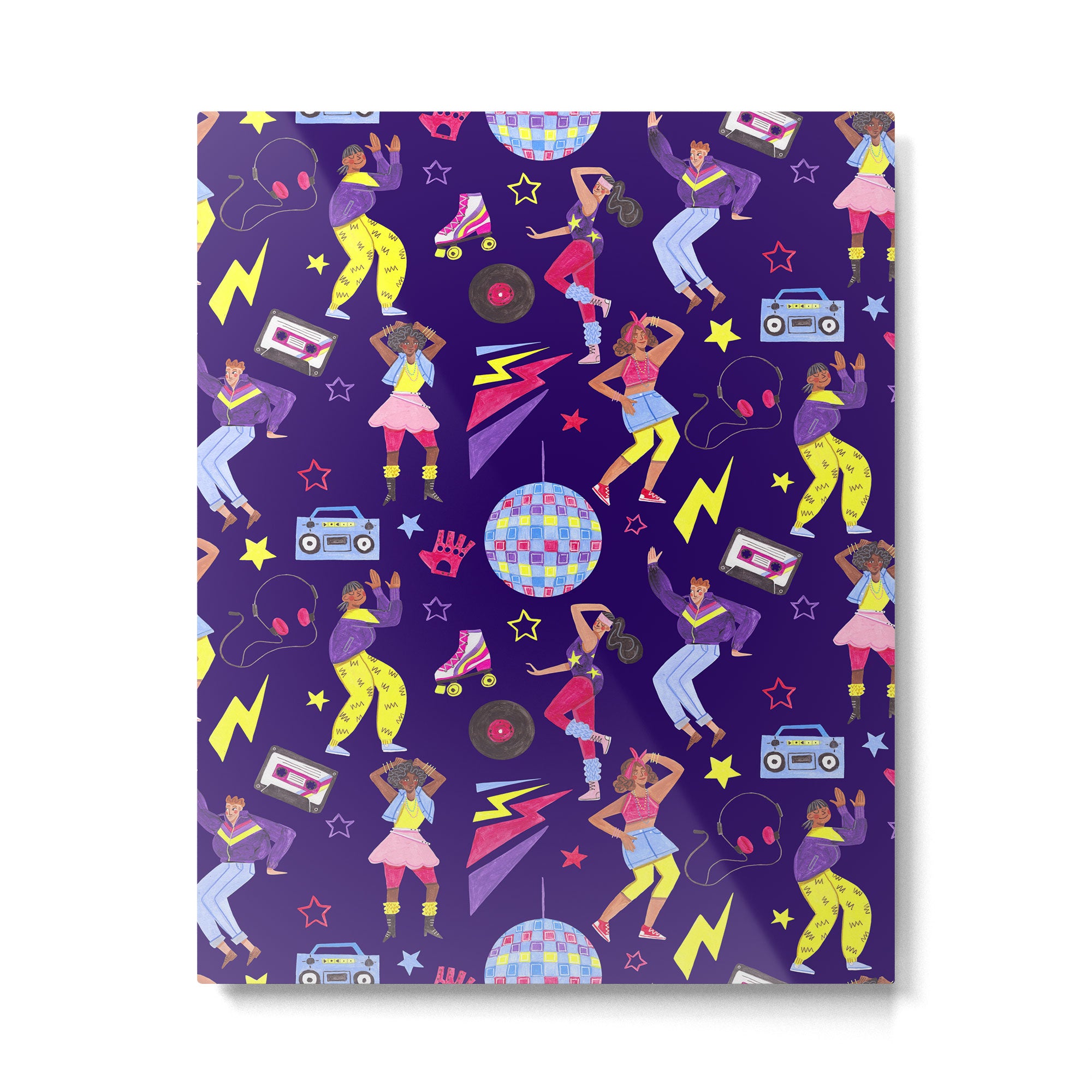 Disco people pattern Metal Print Gallery Image 6