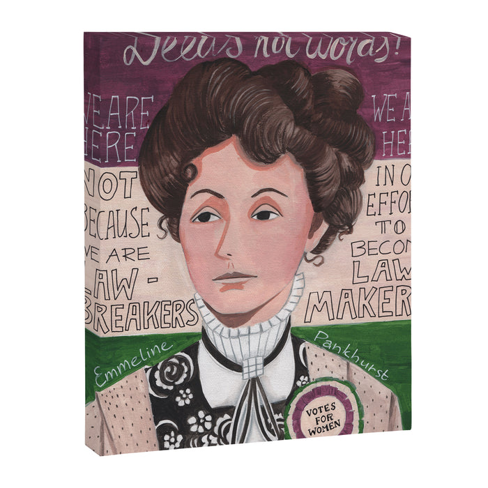 Emmeline Pankhurst portrait | votes for women  Canvas Print Gallery Image 1