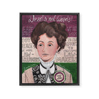 Emmeline Pankhurst portrait | votes for women  Framed Canvas Print Gallery Image 6