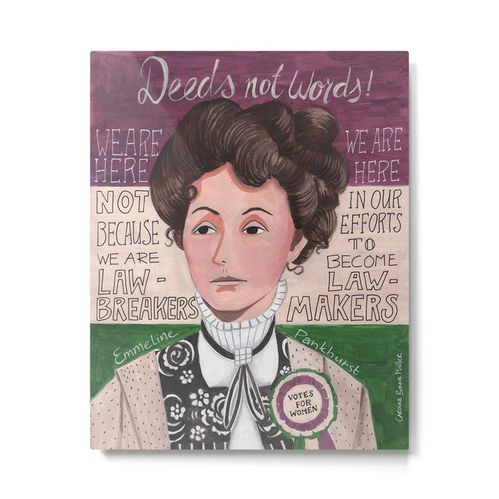 Emmeline Pankhurst portrait | votes for women  Metal Print Gallery Image 1