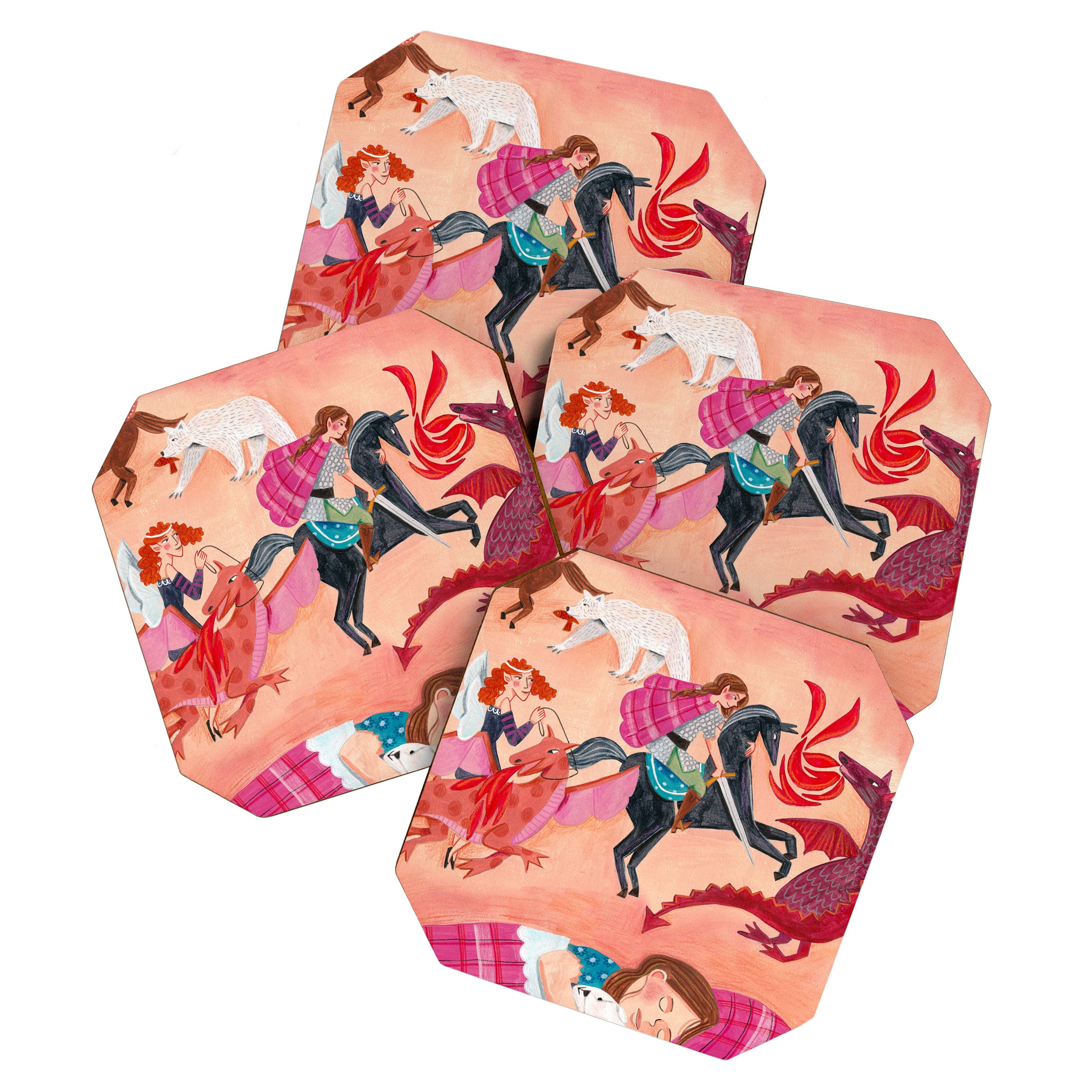 Fairies Bears and Dragons dream Coaster Gallery Image 1