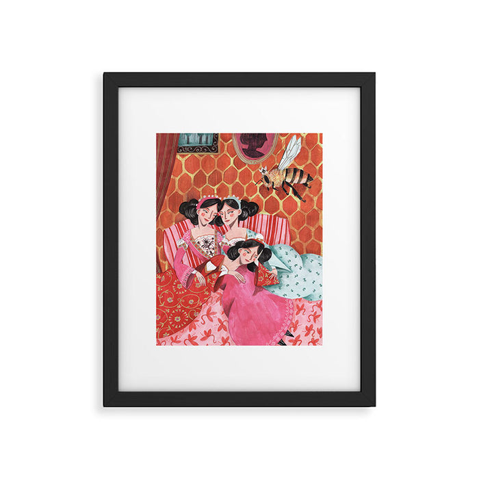 Fairytale Folktale insect The Queen Bee Framed Art Print Gallery Image 1