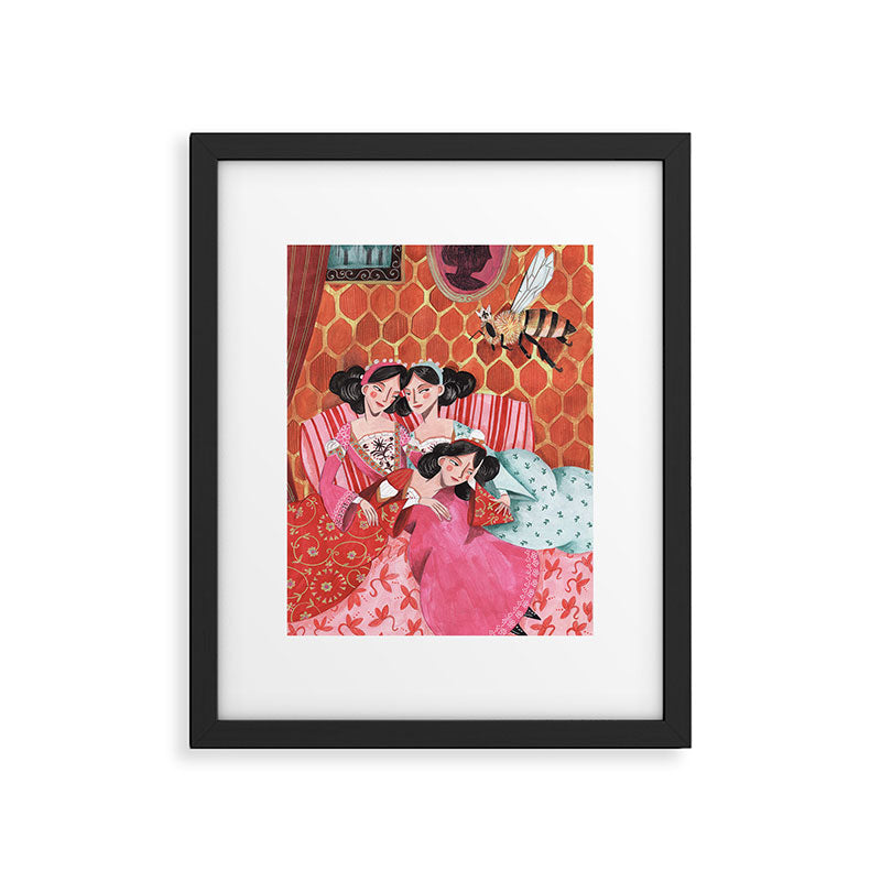 Fairytale Folktale insect The Queen Bee Framed Art Print Gallery Image 5
