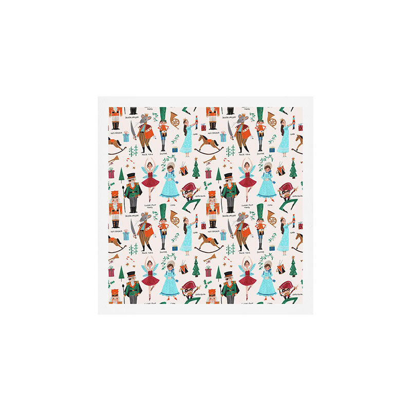 Festive Nutcracker holiday pattern Art Print Gallery Image 1