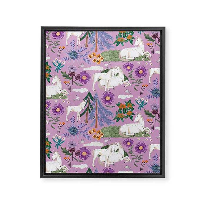 Horse pattern Framed Canvas Print Gallery Image 1