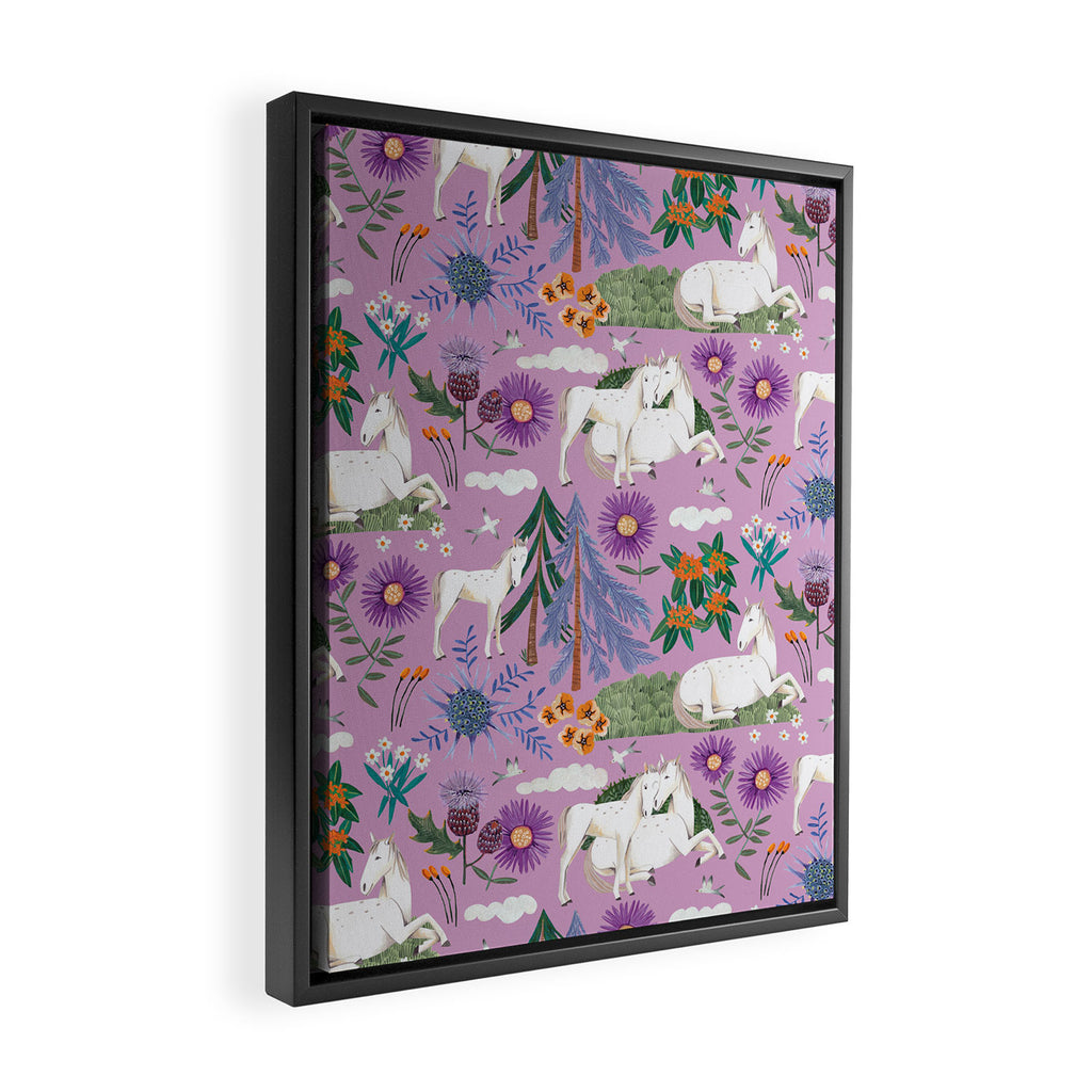 Horse pattern Framed Canvas Print Gallery Image 2