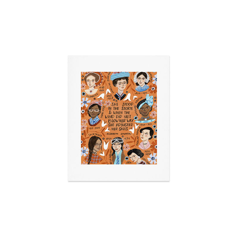 International womens day motivational strong women in history Art Print Gallery Image 1