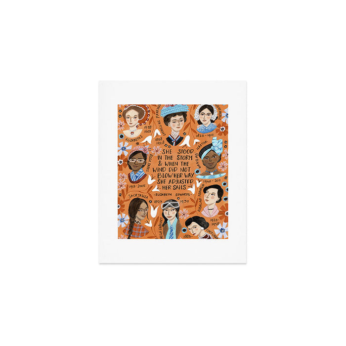 International womens day motivational strong women in history Art Print Gallery Image 1