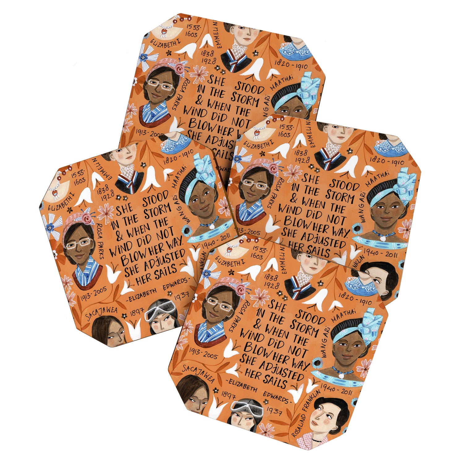 International womens day motivational strong women in history Coaster Gallery Image 1