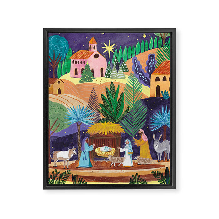 Joy to the World Framed Canvas Print Gallery Image 1