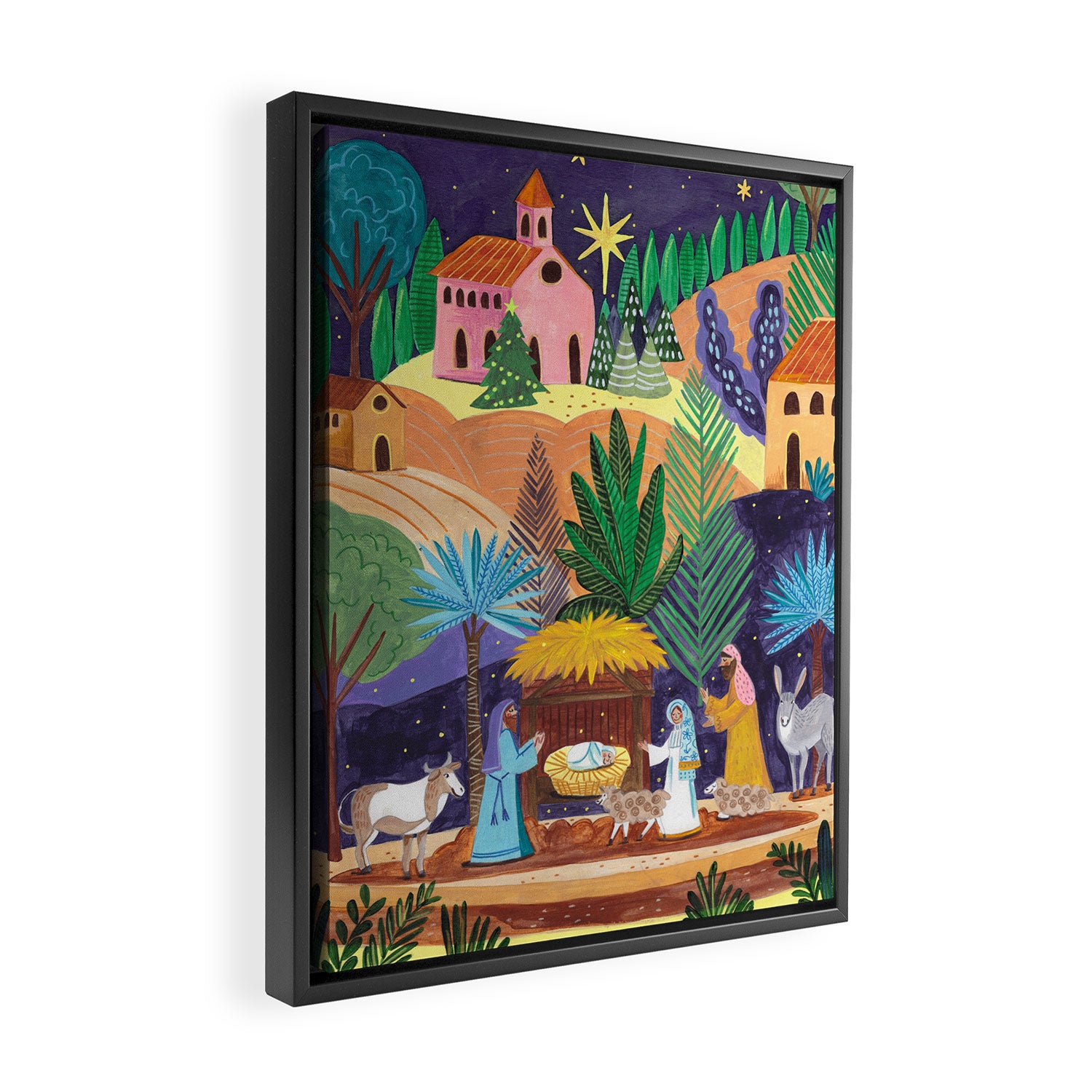Joy to the World Framed Canvas Print Gallery Image 2