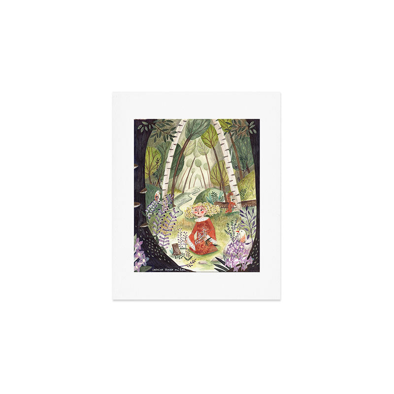 Kids Fairytale Folktale The forest of Lilacs  Art Print Gallery Image 1