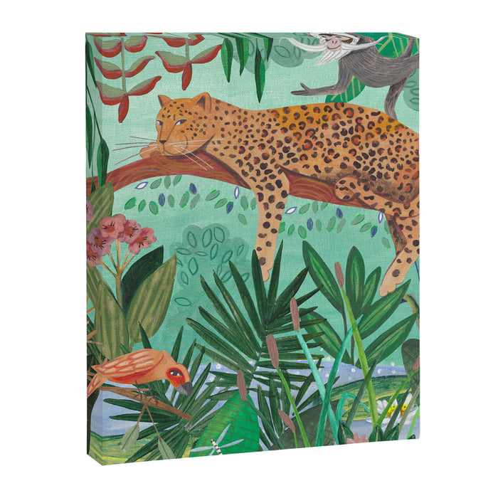 Leopard in the jungle Canvas Print Gallery Image 1