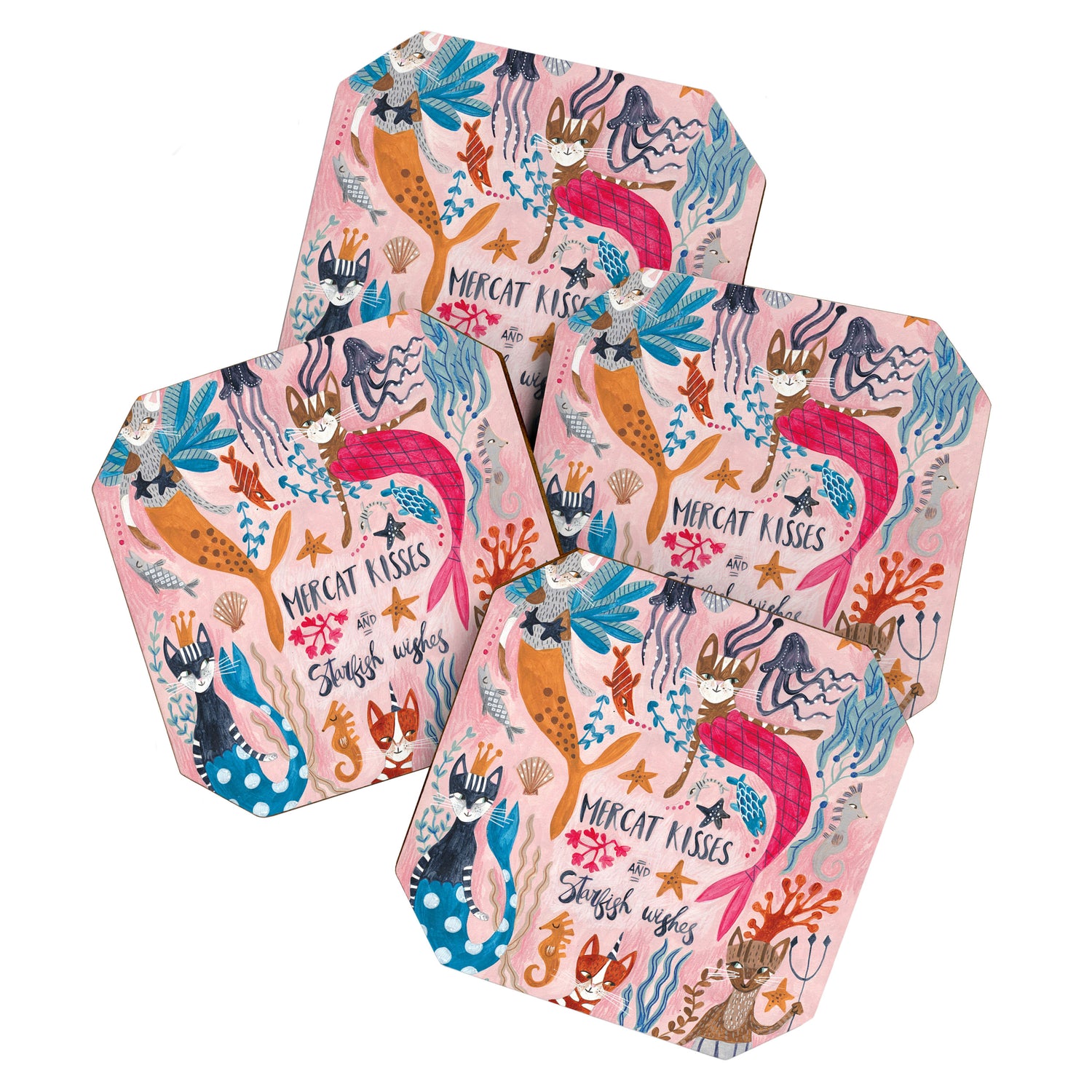 Mercats & Caticorns Coaster Gallery Image 1