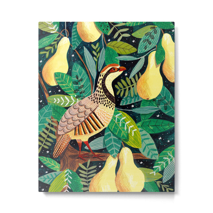 Partridge in a pear tree Metal Print Gallery Image 1