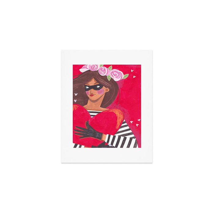 Portrait woman you stole my heart Art Print Gallery Image 1