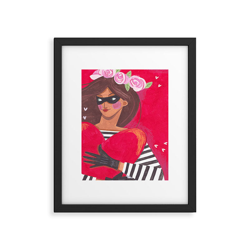 Portrait woman you stole my heart Framed Art Print Gallery Image 6