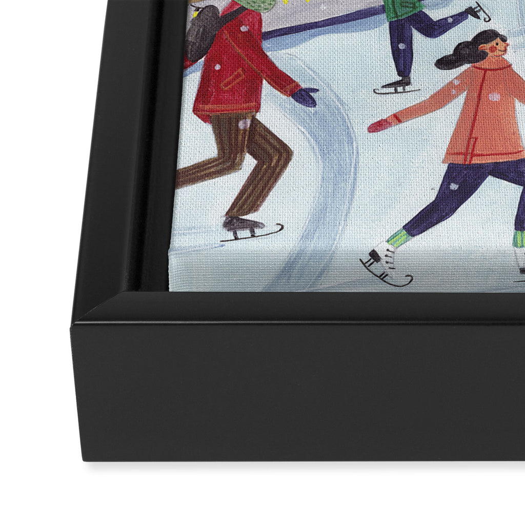Skating in London Framed Canvas Print Gallery Image 3