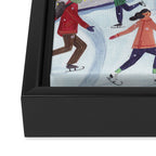 Skating in London Framed Canvas Print Gallery Image 3