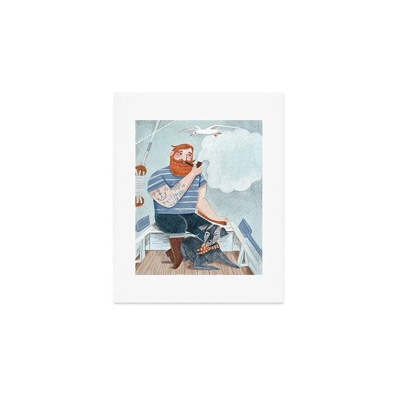 Skipper and Dog Art Print Gallery Image 1