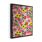 Spring flower pattern Framed Canvas Print Gallery Image 2