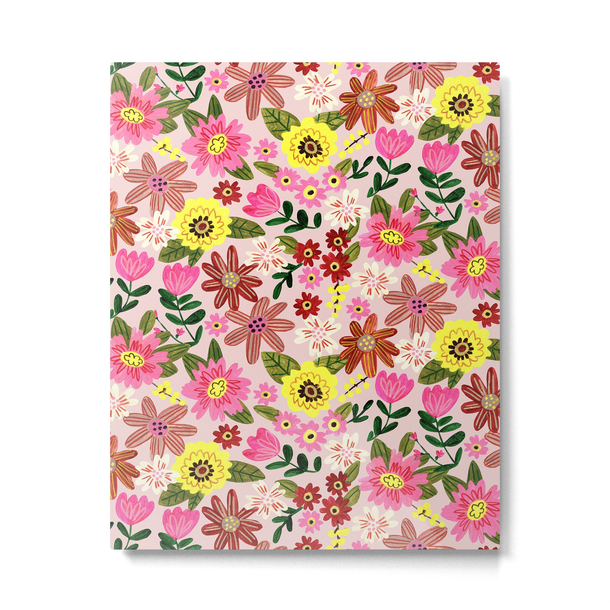 Spring flower pattern Metal Print Gallery Image 6