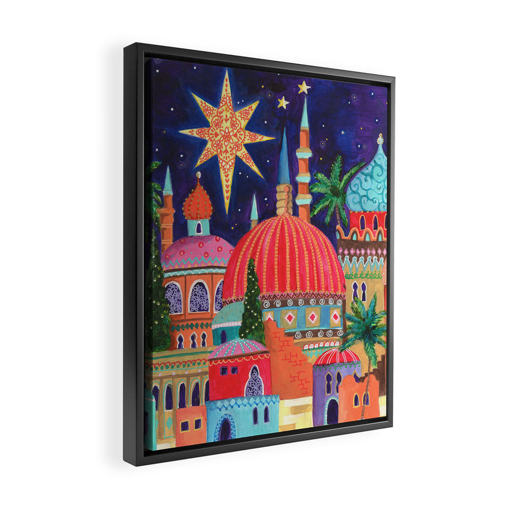 Starry night in Bethlehem Framed Canvas Print Gallery Image 2