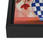 Still life Vase with Bouquet Bright colours Framed Canvas Print Gallery Image 3